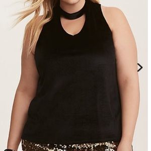 Torrid Black Velvet Tank